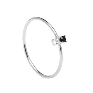 Anillo PD PAOLA AN02-106 CARBON SILVER