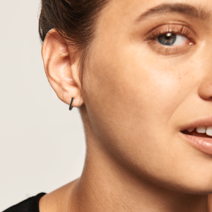 Pendientes PD PAOLA AR02-094-U BLACK BIRD SILVER