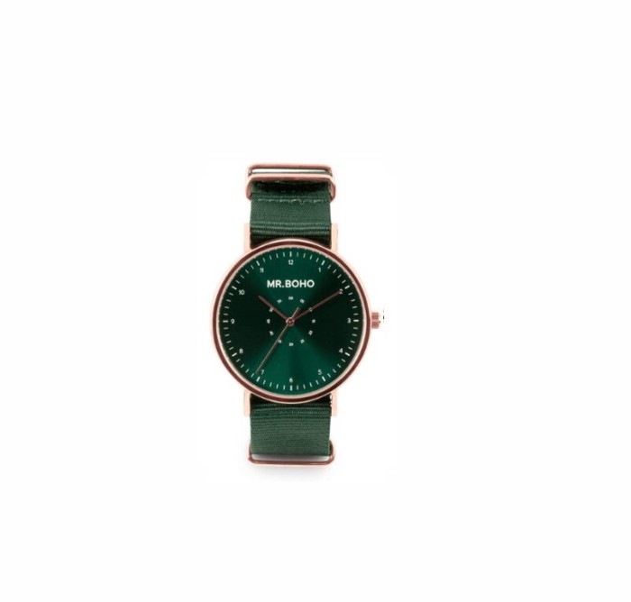 RELOJ CASUAL METALLIC COPPER GREEN